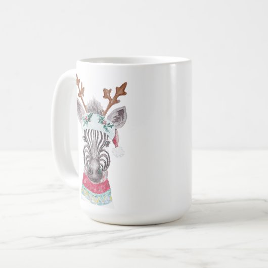 Idée cadeau de Noël moderne Mug (Devant gauche)