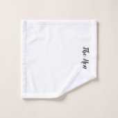 Idée cadeau de serviette de bain familiale personn (Gant de toilette)