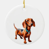 Idée cadeau décoration chien saucisson dachshund (Dos)
