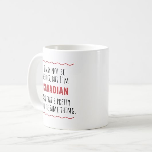 Idée-cadeau du Canada canadien Café Mug (Devant gauche)