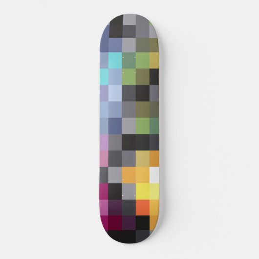 Idée cadeau - Planche de Skateboard Pixel Art (Recto)