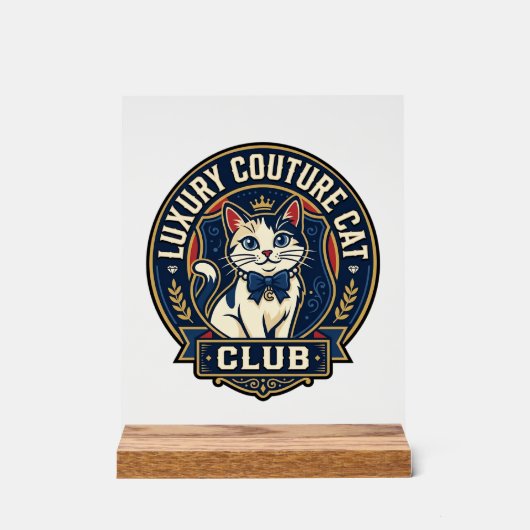 Idée cadeau pour maman chat de luxe couture - Luxe (Recto)
