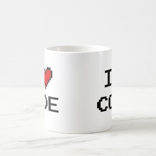 Idée cadeau pour programmeur | j'aime code tasse à (Centre)
