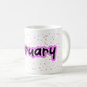 Idée Cadeau Tasse à Café Mois d'Anniversaire de Fé (Devant droit)