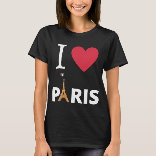 Idee Cadeau Voyage: I Love Paris, Psg, Frankrijk T-shirt (Voorkant)