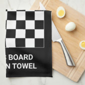 Idée de cadeau de serviette de cuisine d'échiquier (Quart Plié)