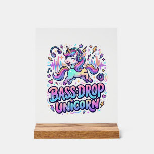 Idée de cadeau licorne basse drop typographie Des