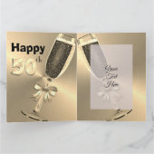 Idée de carte d'anniversaire 50 ans personnalisée  (Intérieur)