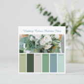 Idée de Cartes de Palettes de Couleurs de Mariage (Debout devant)