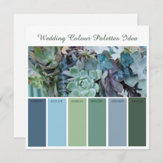 Idée de Cartes de Palettes de Couleurs de Mariage