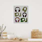 Idée de déco d'écouteurs DJ cool (Cuisine)