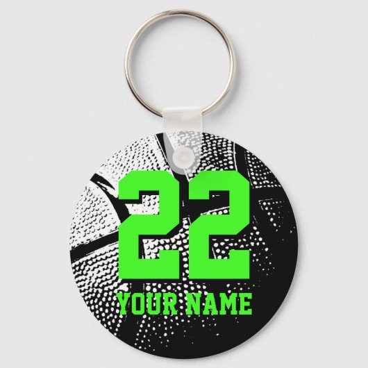 Idée de porte-clés basket comme cadeau pour les ga (Recto)