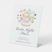 Idée de Soirée de Date de Mariage Panneau (Recto)