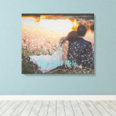 Idée de toile de mariage avec effet de lumière sci (Insitu (Plancher de Bois))