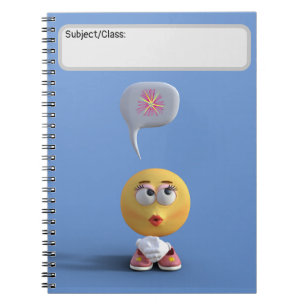 "Idee Emoji" (blauw) Notitieboek