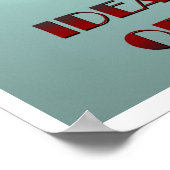 Idee is de vader van een uitvinding poster (Hoek)