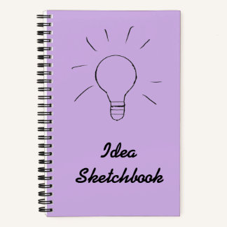 Idee Licht Paarse Schetsboek Notitieboek