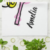 Idée mignonne de cadeau de serviette de cuisine (Plié)