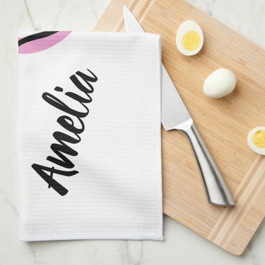 Idée mignonne de cadeau de serviette de cuisine (Quart Plié)