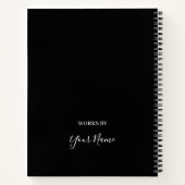 Idée originale cahier personnalisé (Dos)