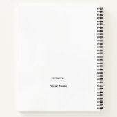 Idée originale cahier personnalisé (Dos)