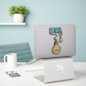 Idee Sticker (Laptop op bureau)