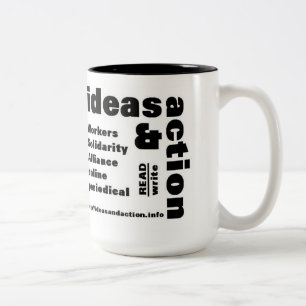 ideeën en acties waren mok van webzine koffie