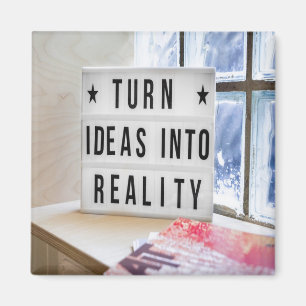 Ideeën in realiteit Motivatie Magneet
