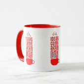 Ideeën na koffie mok (Voorkant links)