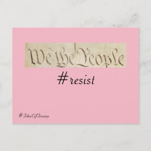 Ideeën van Trump Wij het verzet van het volk Briefkaart