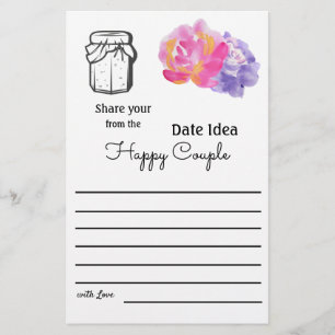 Ideeën voor datumvluchten - Violette bloemen Flyer