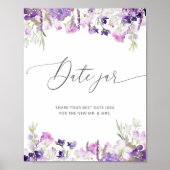 Ideeën voor seringathema datenacht. Datum pot Poster (Voorkant)