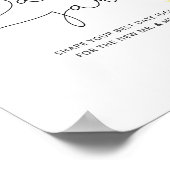 Ideeën voor zonnebloem date night. Bruids spel dat Poster (Hoek)