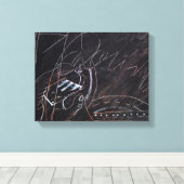 Idees Blanches et Tableaux Noirs 3 detail Canvas (Insitu (Houten vloer))