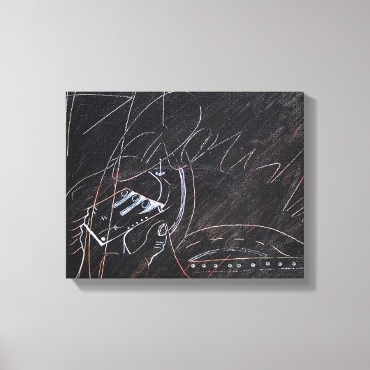 Idees Blanches et Tableaux Noirs 3 detail Canvas Afdruk (Voorkant)