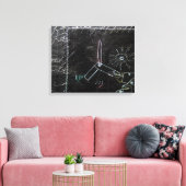 Idees Blanches & Tableaux Noirs 1 en4pieces Toile (Insitu(Salon))