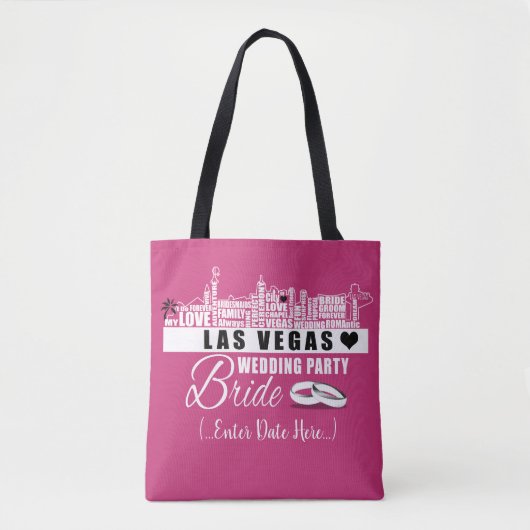 Idées de cadeau de mariage de Vegas - sac de (Devant)