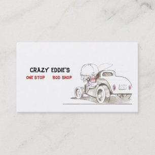 Idées de carte de visite de hot rod et