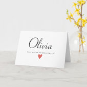 Idées de carte Mariage Bridesmaid (Fleur jaune)