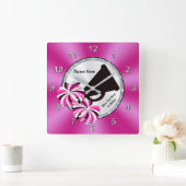 Idées De Chambre Cheerleader, Horloges Mur Rose Ch (Maison)