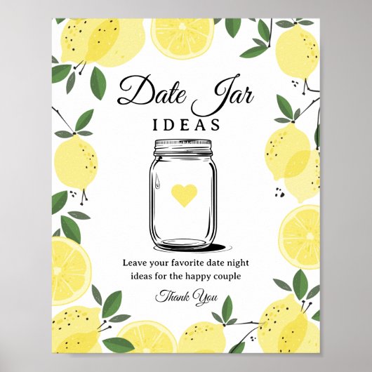 Idées de pot de date au citron - Impression de pan (Devant)