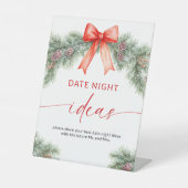 Idées de soirée de Noël pour couples panneau (Recto)