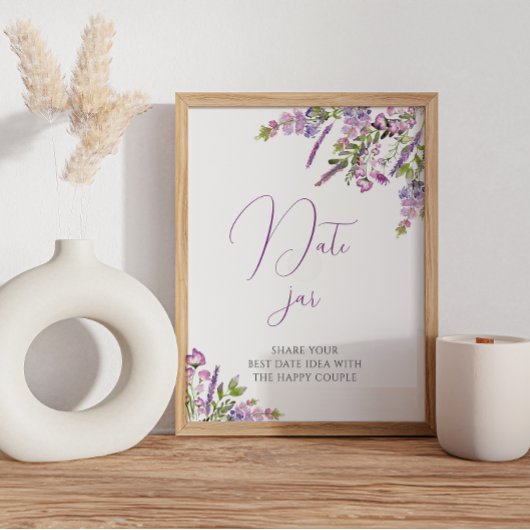 Idées de soirée en date au lilas violet Affiche de