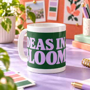 Idées en fleurs Typographie florale audacieuse Mug