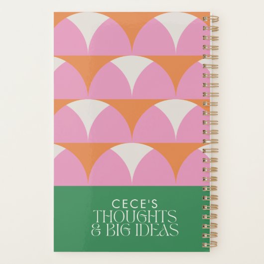 Idées géométriques roses modernes (Dos)