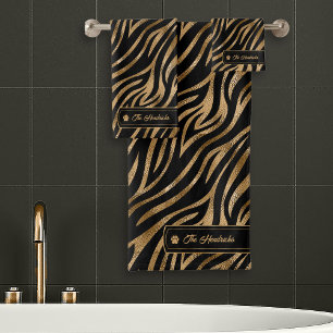 Idées sauvages Black & Gold Zebra ID1160