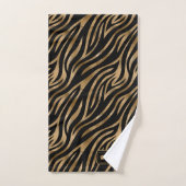 Idées sauvages Black & Gold Zebra ID1160 (Serviette à main)