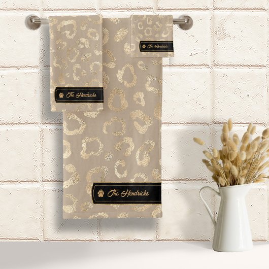 Idées sauvages Glam Leopard Spots Taupe ID1160