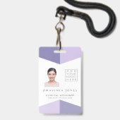 Identifiant photo Médicale Badge plastique (Front with Lanyard)