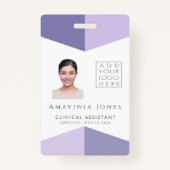 Identifiant photo Médicale Badge plastique (Devant)